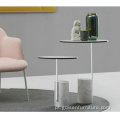 Design de mesa de café de mármore moderno